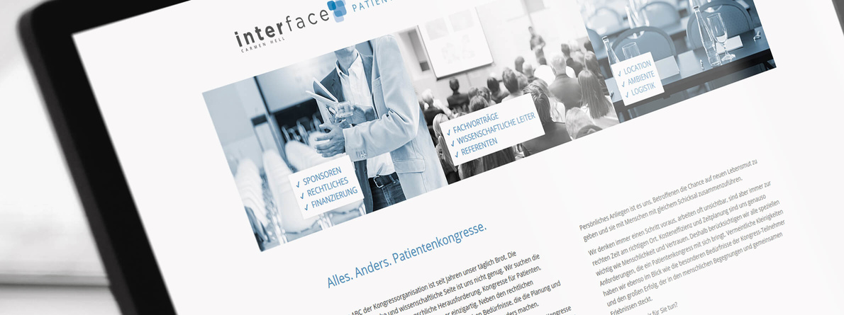 Interface-Patientenkongresse-Landingpage-Zweisprachig